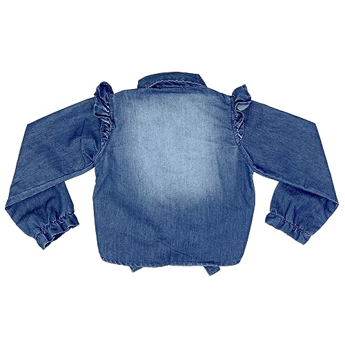 Camisa Infantil Look Jeans Amarração Jeans - UNICA - 04