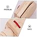Toddmomy 2pcs Boys and Girls Castanet Toy Wooden Handle Musical Instrument Early Educational Rhythm Plaything for Preschool Develop Hearing Creativity and Coordination Skills