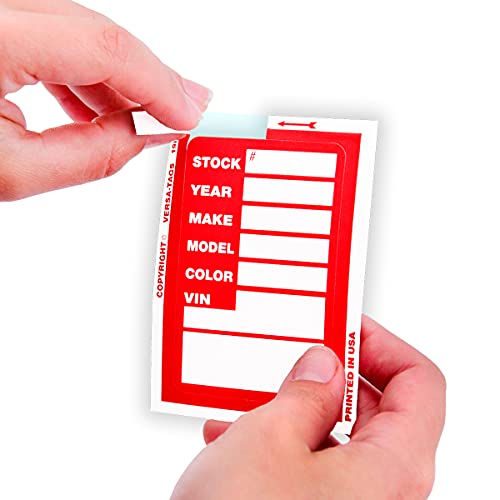 Autocollants Rouge Versa Tags Kleer-bak évite perte clés auto