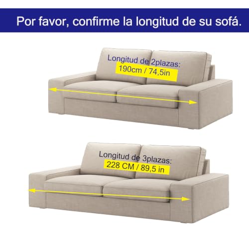 Housse de canapé Kivik lavable pour masquer les taches d'animaux