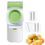 Cortador de verduras | Herramienta de cocina manual multifuncional de acero inoxidable antideslizante, cortador de verduras y rebanadora, para cebolla, zanahoria, ensalada, fruta, cocina al horno y