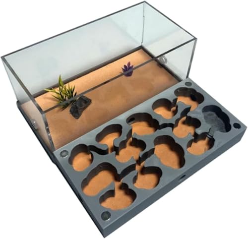 TIST Hormiguero Gigante Impreso en 3D, Hormiguero de hormigón, Castillo de acrílico, casa for Insectos, Taller ecológico, observación de Hormigas vivas en casa