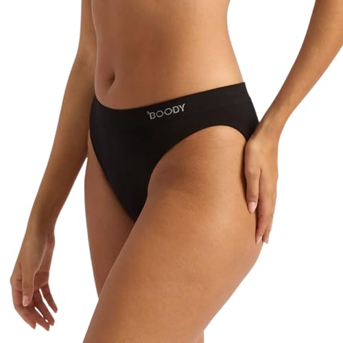 Image of Boody -Classic Bikini -Women's Underwear -Mid Rise, Moderate-Full Coverage Fit -Soft, Flat-Ribbed Waistband -Bamboo Viscose