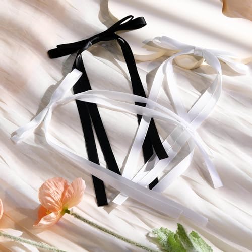 Set de 4 lazos para cabello con clip para mujer y niñas miniatura 7