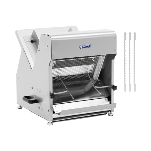 Royal Catering RC-BSM120 Cortadora de pan - 480 panes/h - 12 mm - Cortador de pan Rebanadora de pan Cortadora de pan eléctrica Cortadora de panadería