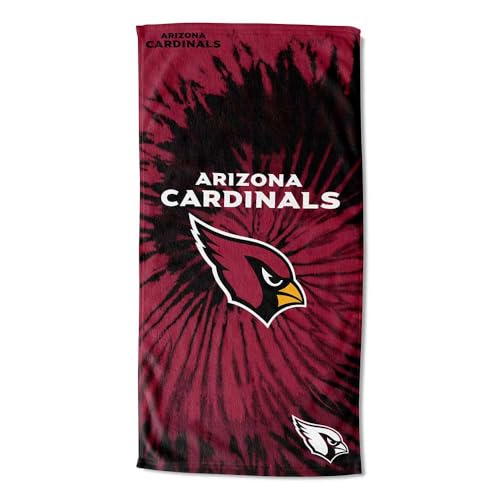 Image of Northwest NFL Arizona Cardinals Unisex-Adult Beach Towel, 30 inch x 60 inch, Psychedelic
