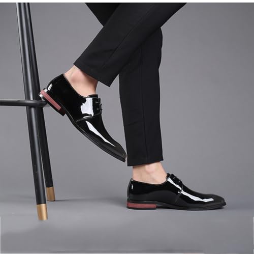Men's Patent Leather Oxford Formal Business Dress Shoes Modern Suit Tuxedo Shoes for Men Fashoin Wedding Party Shoes3