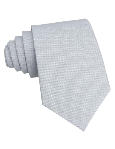 Image of Kebocis Mens Solid Color Cotton Necktie for Men