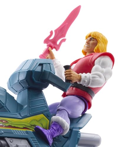 Prince Adam con Sky Sled Masters of The Universe Origins regalo de cumpleaños para niños 4