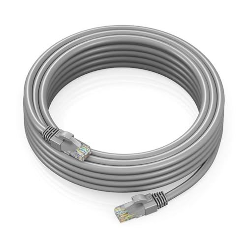 Image of Hybite 3 Meter LAN Cable CAT6 /Cat 6 Ethernet Cable Network Cable Internet Cable RJ45 LAN Wire High Speed Patch Cable Computer Cord (Grey) (3m)