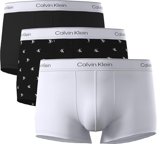 Calvin Klein Low Rise Trunk 3Pk 3TH - Black Diamond Logo Black CLAS Large, 3th - Black Diamond Logo Black Clas, S