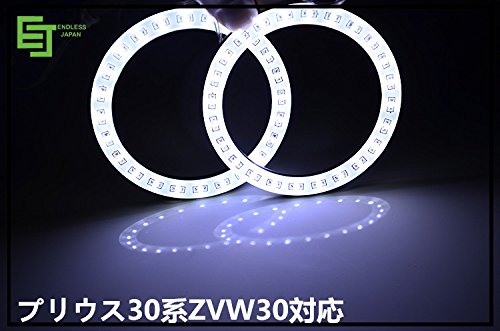 Amazon.co.jp: 30系プリウス用シフトレバーリングLED白発光24連SMD 