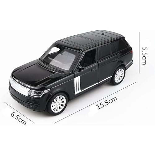 Image of DARVICE 1:32 Range Rover Toy Car Diecast Metal Toy Car for Kids Model with Openable Door Light Sound Pullback