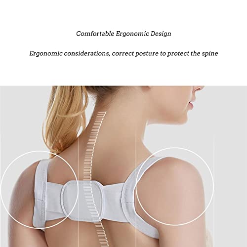 Correcteur de posture magnétique avec support lombaire confortable noir