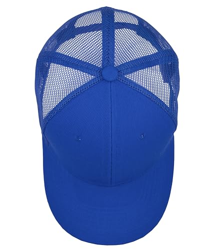 Image of Gelante Mesh Trucker Baseball Cap Snapback Hat Structured Front Panel