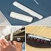 Blisstime 6 String Acoustic Guitar Bone Bridge Saddle and Nut and 6pcs Rosewood Guitar Bridge Pins
