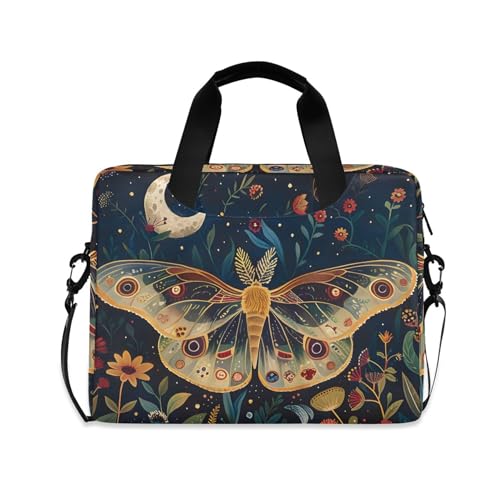 Bolsa para portátil ALAZA Butterfly Moon Flowers 13-15.6" miniatura 1