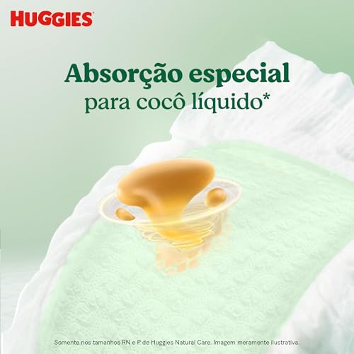 Fralda Huggies NATURAL CARE RN 34 unidades,... glide