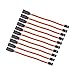 OliRC 10pcs Male to Female 10cm Servo Extension Lead Wire 26awg 30cores Cable for KK MWC Eagle Control Board(C160-10)