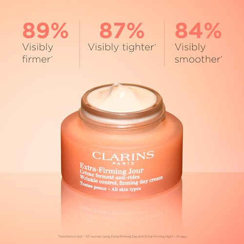 Clarins Extra-Firming Day Cream | Anti Aging Moisturizer | Skin Looks More Radiant, Visibly Firmer and Plumper After 28 Days* | Smoothes Appearance of Lines and Wrinkles | Evens Skin Tone | Hydrates - Image 3