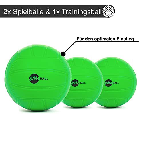 bamball extra Ersatzbälle (1 Trainingsball + 2 Spielbälle) - Roundnet Bälle - Ideal zum Training geeignet.