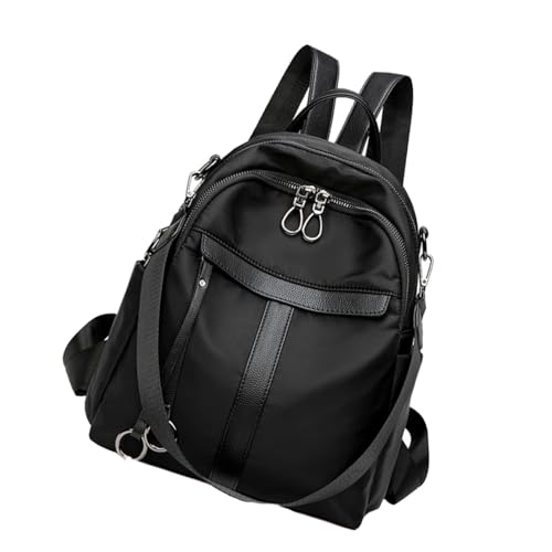 Sac bandoulière de voyage grand format avec fermeture éclair antivol pour femmes noir