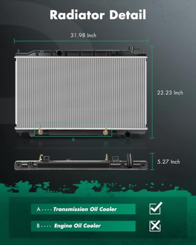 Image of SCITOO Radiator compatible with Nissan for Maxima