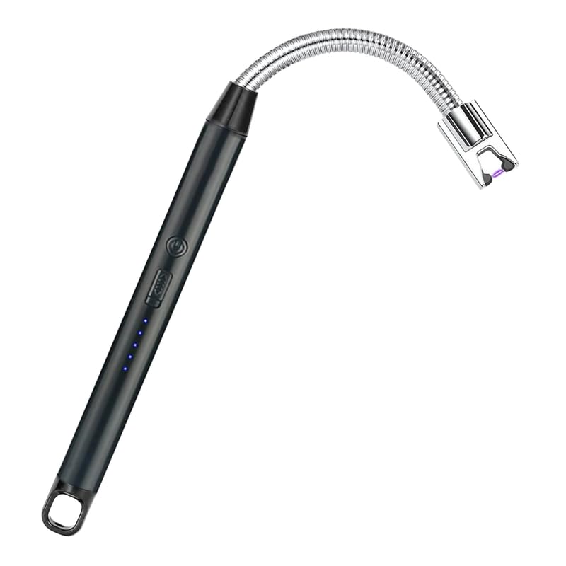 Drumstone 𝟏𝟓 𝐘𝐞𝐚𝐫𝐬 𝐖𝐚𝐫𝐫𝐚𝐧𝐭𝐲 Portable Plasma Arc Lighter – Rechargeable, Windproof, Type-C Charging, LED Power Display, Safe and User-Friendly for Candles, BBQs, and Outdoor Use.-picture-19