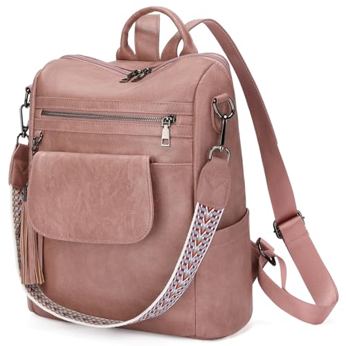 GAEKEAO Mochila para mujer de piel sintética, diseño convertible y elegante para el día a día