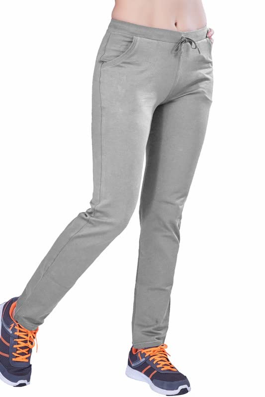 Image of Women's Solid Regular FIT ENRICH Cotton Track Pant