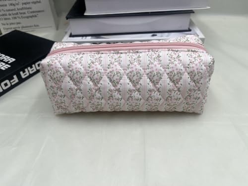 Image of Carry bloom Pencil Pouch Cute Pencil Case for Girls Aesthetic Pencil Bag with Zipper Pen Cases School Supplies Makeup Bag