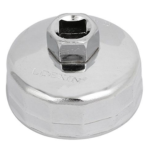 Aexit 64mm Inner Special Tool Dia 14P Nickel Alloy Car Oil Filter Cap Wrench Socket Remover Black Model:19as21qo243