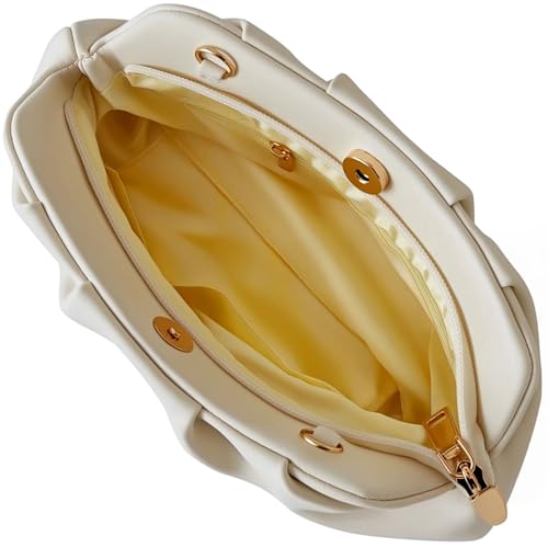 Image of Women's Clutch Purse,Evening Bag for Women Ruched Clutch Purse Detachable Metal Chain Crossbody Bag