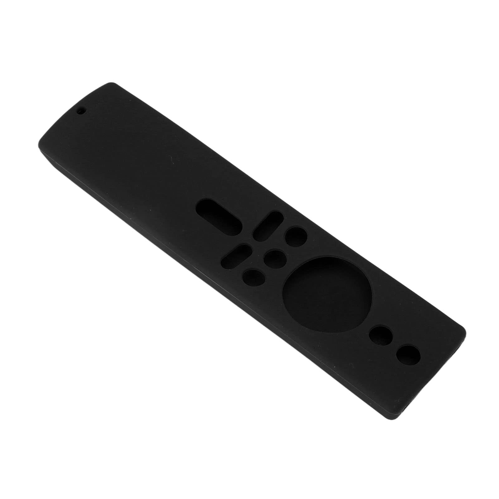SIXRUN Funda de Silicona para Mi Box S Funda de Control Remoto de Silicona Suave con Agarre Antideslizante Recortes Precisos Cordón Lavable Ajuste para Usuarios de Mi Box S 4K TV Stick (Black)