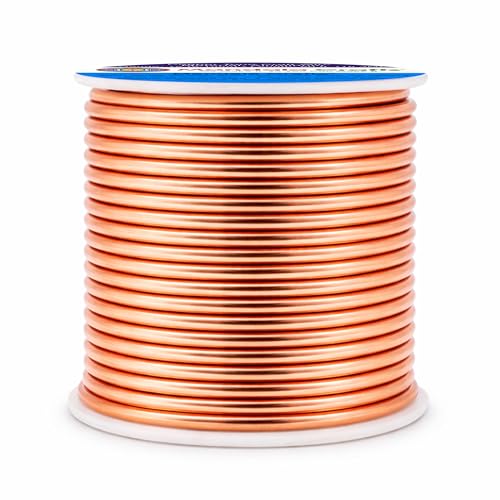 Image of Mandala Crafts 12 Gauge Copper Tone Anodized Aluminum Craft Wire, 60 FT | Colored, Flexible, Bendable, for Bonsai, Armature, Sculpting, Wire Wrapping, Jewelry Making, Weather & Tarnish Resistant