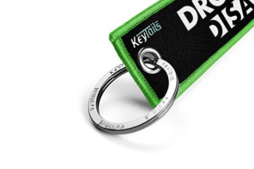 Image of KEYTAILS Keychains, Premium Quality Key Tag for Motorcycle, Car, Scooter, ATV, UTV [Drop A Gear & Disappear]