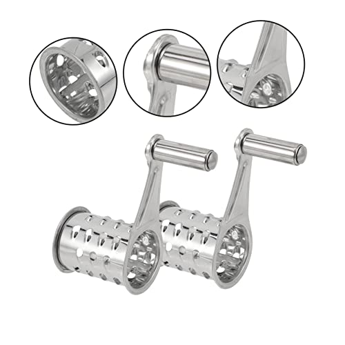 Ciieeo 2pcs Rallador Manual para Queso y Verduras miniatura 7