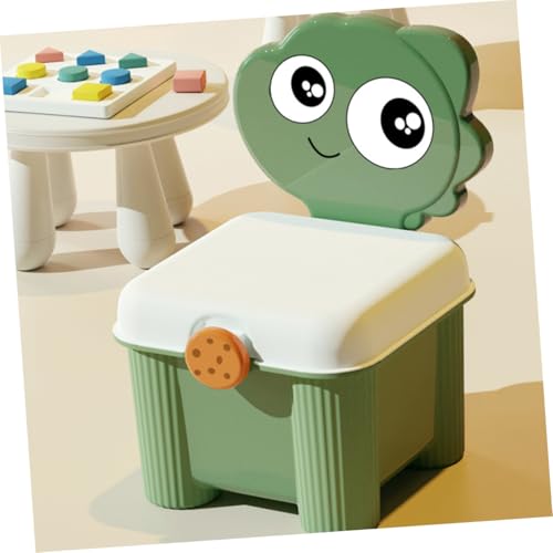 Boîte de rangement plastique avec couvercle vert clair pour bébé