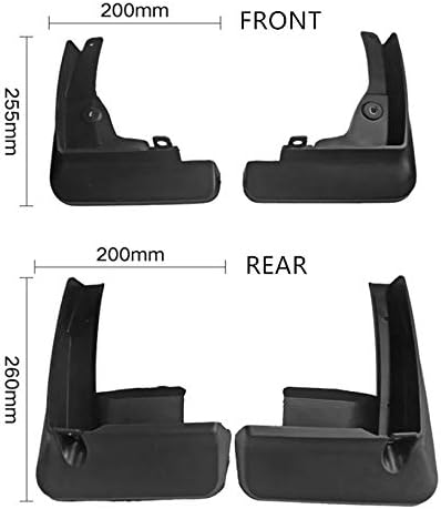 Mud Flaps Kit for 2024 Toyota Corolla Sedan 2020-2023 Mud Splash Guard Fender Front and Rear 4-PC Set - 2