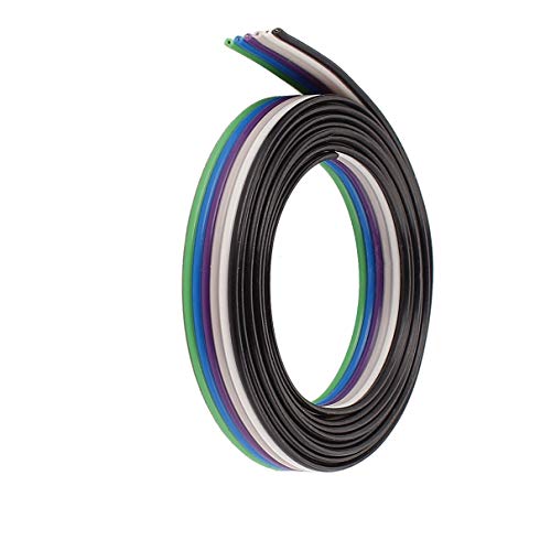 Aexit 1m 3.3ft Electrical Boxes, Conduit & Fittings 6 Pin Flexible IDC Flat Cable Wire Electrical Boxes 1.27mm Pitch