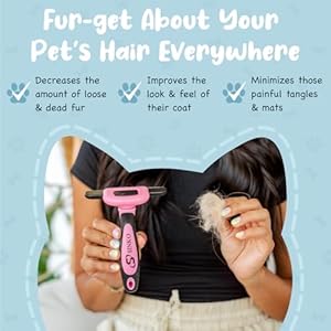   Sinko-Deshedding-Dog-Brush-Professional-Dog-Deshedding-Brush-Dog-Brush-for-Shedding-Pet-Deshedding-Tool-Cat-Deshedding-Brush-Fur-Deshedding-Brush-Pet-Hair-Remover-for-Cats-and-Dogs-Blue