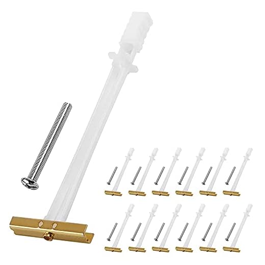 Drywall Anchors, Drywall Anchors Heavy Duty,Wall Anchors and Screws for Drywall, Concrete Anchors 270 lbs in 1/2" Drywall for 1/4"-20 UNC Fastener Size (Pearl White(12pcs))