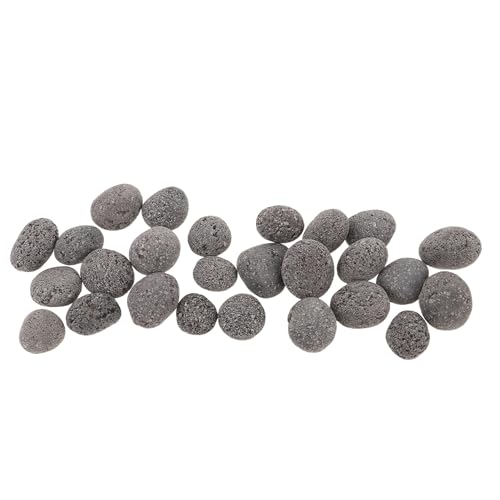 TOYANDONA Pierres de Sauna Naturelles 2-3 CM pour Poêles à Bois et Électriques – 1,9 Kg Paquet – Pierres Basaltiques Résistantes aux Fissures pour Sauna Vapeur et Sèche – Chauffage Rapide et