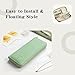 DHSUN Travel Jewelry Organizer, Small Tangle-Free Case for Necklaces, Jewellery,Earrings, Rings, Bracelets, Fashion Portable Jewelry Travel bags for Women,Macaron Green