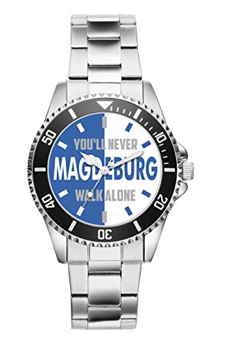 KIESENBERG Magdeburg Fußball Fan Uhr – Sportliche Armbanduhr im Fan-Design Stilvolle Herren- & Damen-Uhr mit Fußball-Motiv Geschenk für echte Fans aus Sachsen Anhalt - 20351