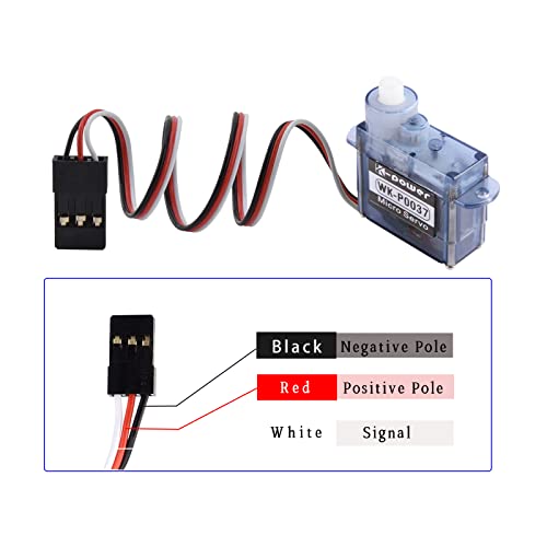 5Pcs K-Power Micro Servo 3.7G / 4.3G Mini Servo Plastic Gear Servo Motor For Rc Airplane Car Diy Arduino Robot (3.7G Micro Servo) #TOP4