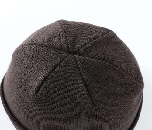 Image of Home Prefer Mens Winter Hats Acrylic Knit Cuff Beanie Cap Warm Womens Beanie Hat
