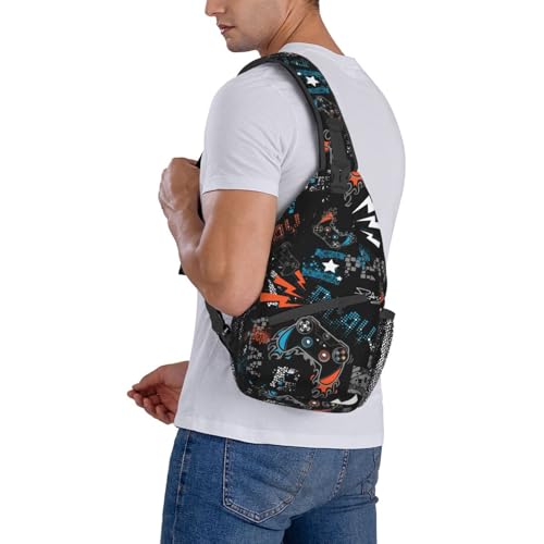 Image of Sling Backpack For Men Hiking Daypack Crossbody Shoulder Bag Travel Chest Pack | Hiking