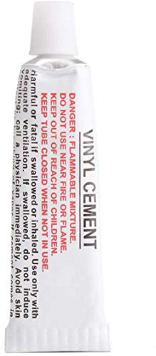 Gule de reparación Inflable, Parche de reparación de plástico de Vinilo, Parches y Pegamento para Piscinas Fuertes, Impermeables, Seguros y duraderos para Juguetes inflables para Piscinas (10Pcs) Cover