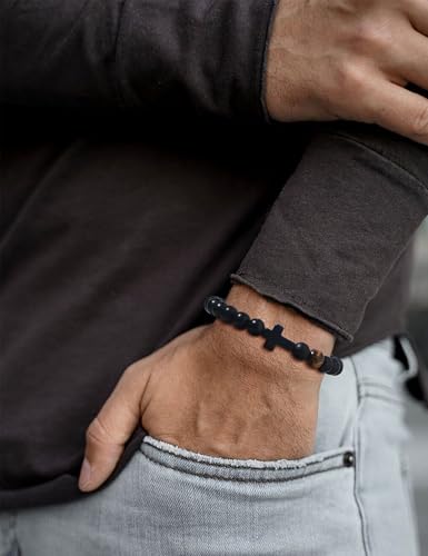Pulsera Cristian con Cruz para Hombre Giovanchi miniatura 7